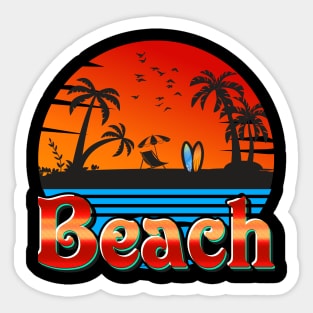 Beach lover Sticker